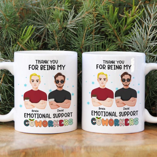 Personalized Christmas Gifts For Coworkers White Mug 02TOLU221124PA Personalized Christmas Gifts For Coworkers White Mug 02TOLU221124PA