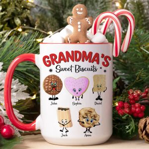 Personalized Christmas Gifts For Grandma Coffee Mug 01hutn051024 Grandma's Sweet Biscuits