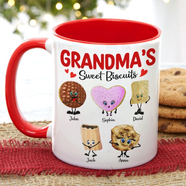 Personalized Christmas Gifts For Grandma Coffee Mug 01hutn051024 Grandma's Sweet Biscuits Personalized Christmas Gifts For Grandma Coffee Mug 01hutn051024 Grandma's Sweet Biscuits