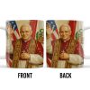 Personalized Coffee Mug With Religious Iconography And Flags - Personalized Custom Coffee Mug - FTH074_MG