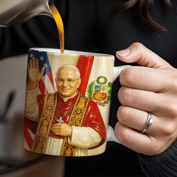 Personalized Coffee Mug With Religious Iconography And Flags - Personalized Custom Coffee Mug - FTH074_MG Personalized Coffee Mug With Religious Iconography And Flags - Personalized Custom Coffee Mug - FTH074_MG