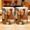 Personalized Coffee Mug With Religious Iconography And Flags - Personalized Custom Coffee Mug - FTH074_MG