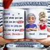Personalized Couple Cartoon Portrait Coffee Mug - Personalized Custom Coffee Mug - HSB041_MG Personalized Couple Cartoon Portrait Coffee Mug - Personalized Custom Coffee Mug - HSB041_MG