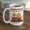 Personalized Couple Cartoon White Ceramic Mug, From Our First Kiss Till Our Last Breath, Unique Romantic Gift Personalized Couple Cartoon White Ceramic Mug, From Our First Kiss Till Our Last Breath, Unique Romantic Gift