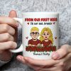 Personalized Couple Cartoon White Ceramic Mug, From Our First Kiss Till Our Last Breath, Unique Romantic Gift Personalized Couple Cartoon White Ceramic Mug, From Our First Kiss Till Our Last Breath, Unique Romantic Gift
