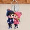 Personalized Cup - Cute Couple Kissing Moment - Custom Name Gift for Boyfriend & Girlfriend