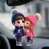 Personalized Cup - Cute Couple Kissing Moment - Custom Name Gift for Boyfriend & Girlfriend