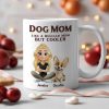Personalized Dog Mom White Ceramic Mug with Cute Cartoon Portrait, Fun Everyday Coffee Cup, Unique Gift for Cool Pet Moms