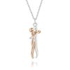 Personalized Embrace Couple Necklace Set Personalized Embrace Couple Necklace Set