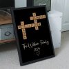 Personalized Family White Ceramic Mug with Wooden Tile Crossword Art - Unique Creative Gift for Home Personalized Family White Ceramic Mug with Wooden Tile Crossword Art - Unique Creative Gift for Home