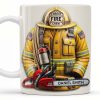Personalized Firefighter Gear and Helmet Design - Personalized Custom Coffee Mug - FIF005_MG Personalized Firefighter Gear and Helmet Design - Personalized Custom Coffee Mug - FIF005_MG