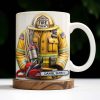 Personalized Firefighter Gear and Helmet Design - Personalized Custom Coffee Mug - FIF005_MG Personalized Firefighter Gear and Helmet Design - Personalized Custom Coffee Mug - FIF005_MG