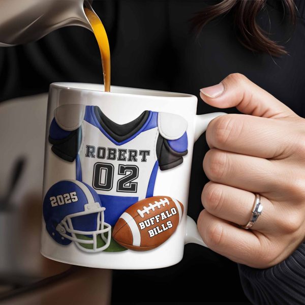 Personalized Football Team Pride Mug With Jersey and Helmet - Personalized Custom Coffee Mug - SPORT041_MG Personalized Football Team Pride Mug With Jersey and Helmet - Personalized Custom Coffee Mug - SPORT041_MG