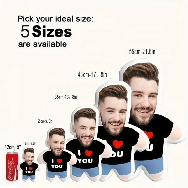 Personalized Full Photo Face and Body Pillow
