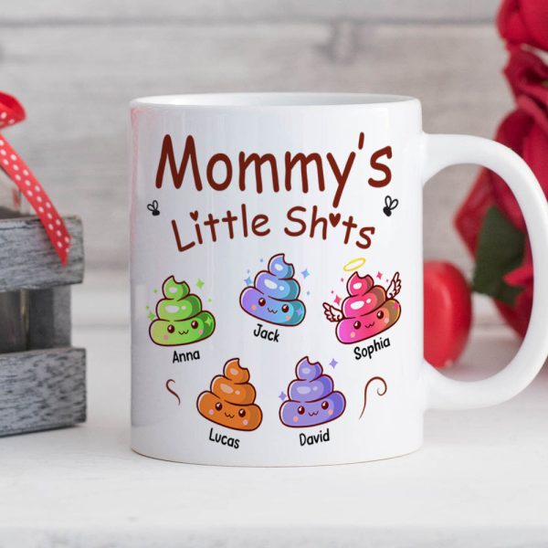 Personalized Funny Gifts For Mom/Dad Coffee Mug 05katn050225 Mommy's Little Sh*ts Personalized Funny Gifts For Mom/Dad Coffee Mug 05katn050225 Mommy's Little Sh*ts