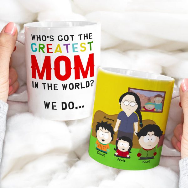Personalized Gift For Mom Coffee Mug, The Greatest Mom In The World Mother's Day 01NALU280325HG Personalized Gift For Mom Coffee Mug, The Greatest Mom In The World Mother's Day 01NALU280325HG