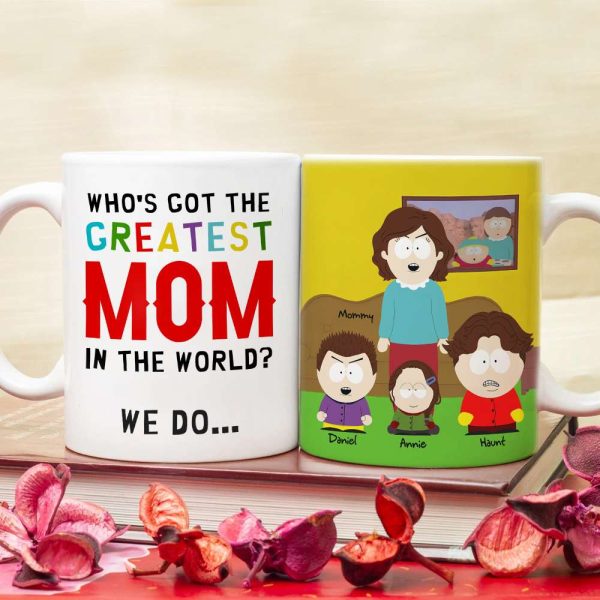 Personalized Gift For Mom Coffee Mug, The Greatest Mom In The World Mother's Day 01NALU280325HG Personalized Gift For Mom Coffee Mug, The Greatest Mom In The World Mother's Day 01NALU280325HG