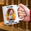 Personalized Gift For Office Workers White Mug Everything Is Fine 01TOLU030125 Personalized Gift For Office Workers White Mug Everything Is Fine 01TOLU030125
