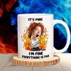 Personalized Gift For Office Workers White Mug Everything Is Fine 01TOLU030125 Personalized Gift For Office Workers White Mug Everything Is Fine 01TOLU030125