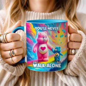 Personalized Gifts For Autism Bear Mom Coffee Mug, You'll Never Walk Alone 04TGMH250225