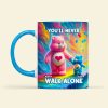 Personalized Gifts For Autism Bear Mom Coffee Mug, You'll Never Walk Alone 04TGMH250225
