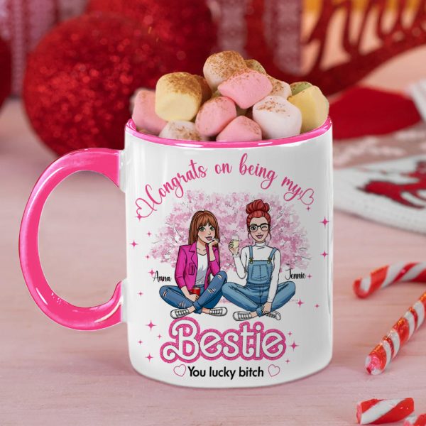 Personalized Gifts For Besties Accent Mug Congrats On Being My Best Friends 04KALU291124HH Personalized Gifts For Besties Accent Mug Congrats On Being My Best Friends 04KALU291124HH