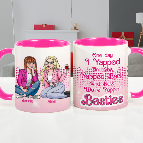 Personalized Gifts For Besties Accent Mug Yappin Besties 04XQLU021224HH Personalized Gifts For Besties Accent Mug Yappin Besties 04XQLU021224HH