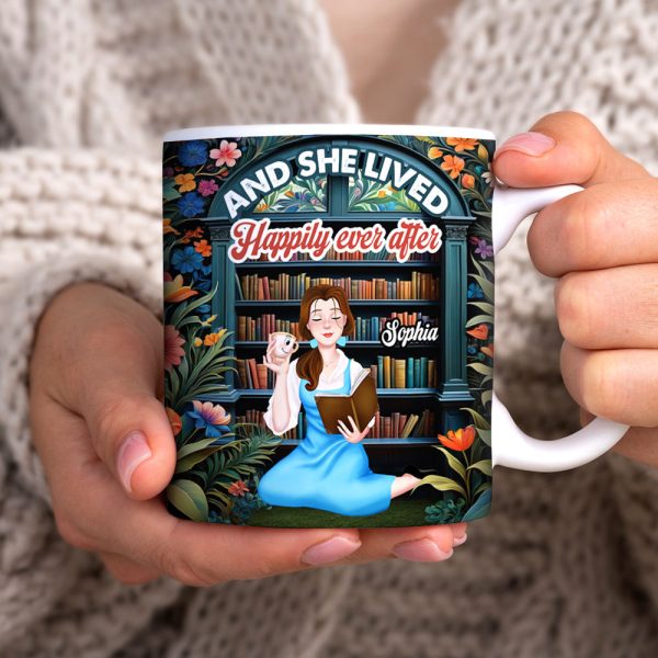 Personalized Gifts For Book Lovers Coffee Mug And She Lived Happily Ever After Personalized Gifts For Book Lovers Coffee Mug And She Lived Happily Ever After