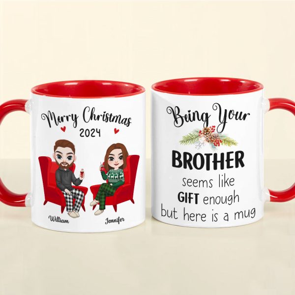 Personalized Gifts For Brother Coffee Mug Christmas 01ACDT300924HH Personalized Gifts For Brother Coffee Mug Christmas 01ACDT300924HH