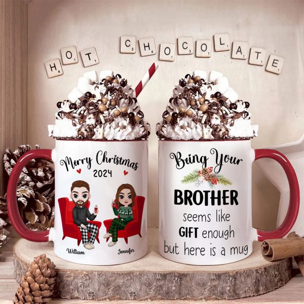 Personalized Gifts For Brother Coffee Mug Christmas 01ACDT300924HH Personalized Gifts For Brother Coffee Mug Christmas 01ACDT300924HH