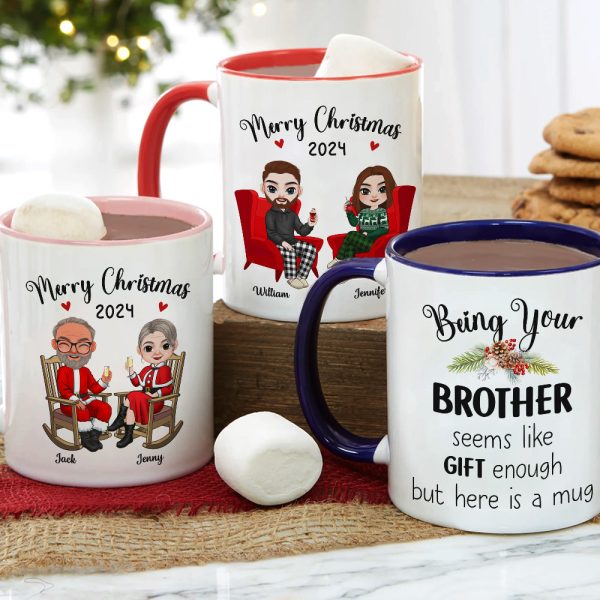 Personalized Gifts For Brother Coffee Mug Christmas 01ACDT300924HH Personalized Gifts For Brother Coffee Mug Christmas 01ACDT300924HH