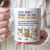 Personalized Gifts For Cat Mom Coffee Mug Thank You For Being Our Mom Personalized Gifts For Cat Mom Coffee Mug Thank You For Being Our Mom