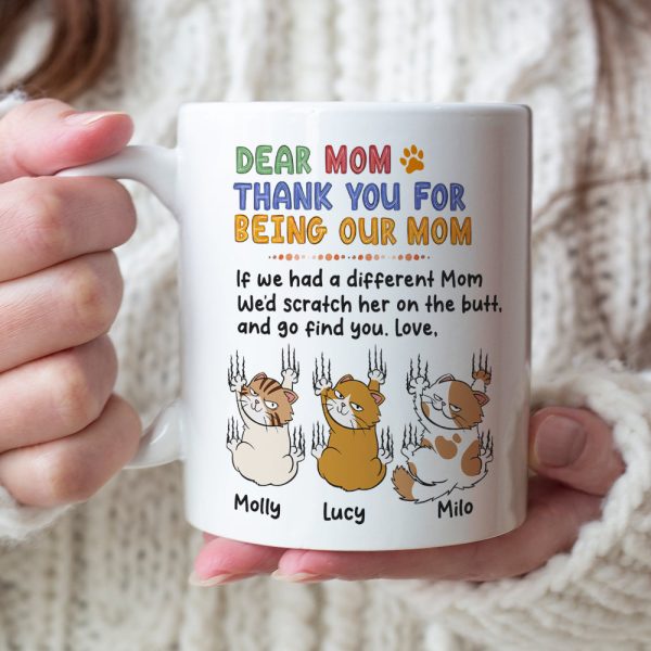 Personalized Gifts For Cat Mom Coffee Mug Thank You For Being Our Mom Personalized Gifts For Cat Mom Coffee Mug Thank You For Being Our Mom
