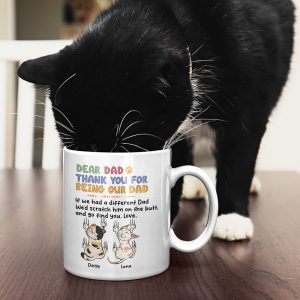 Personalized Gifts For Cat Mom Coffee Mug Thank You For Being Our Mom