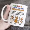 Personalized Gifts For Cat Mom Coffee Mug Thank You For Being Our Mom Personalized Gifts For Cat Mom Coffee Mug Thank You For Being Our Mom