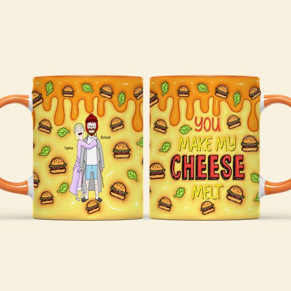 Personalized Gifts For Couple Accent Mug Melt Cheese 01TGQN271224HG Personalized Gifts For Couple Accent Mug Melt Cheese 01TGQN271224HG
