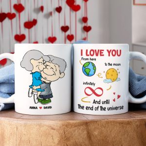 Personalized Gifts For Couple Coffee Mug 04totn020124hg Love You Until The End Of The Universe