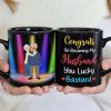 Personalized Gifts For Couple Coffee Mug Congrats On Becoming My Wife You Lucky 03OHMH060225HG