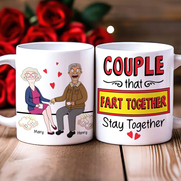 Personalized Gifts For Couple Coffee Mug Couple Fart Together 04OHQN110225PA Personalized Gifts For Couple Coffee Mug Couple Fart Together 04OHQN110225PA