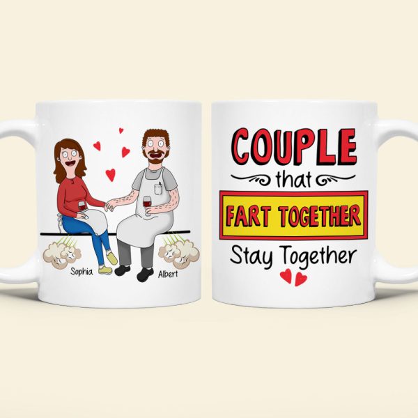 Personalized Gifts For Couple Coffee Mug Couple Fart Together 04OHQN110225PA Personalized Gifts For Couple Coffee Mug Couple Fart Together 04OHQN110225PA
