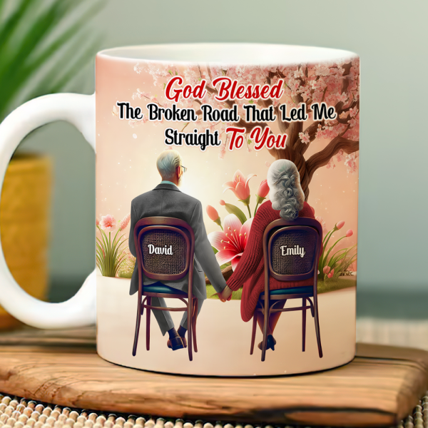 Personalized Gifts For Couple Coffee Mug God Blessed The Broken Road 03ohpu161224