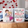 Personalized Gifts For Couple Coffee Mug Open Those Legs Cos Here Comes My Willy Funny Valentine's Gifts