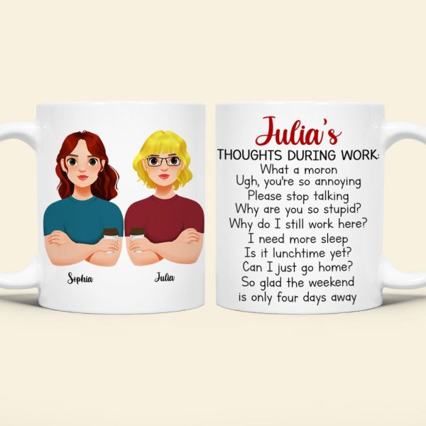 Personalized Gifts For Coworkers Funny Coffee White Mug 03KAQN301124PA Personalized Gifts For Coworkers Funny Coffee White Mug 03KAQN301124PA