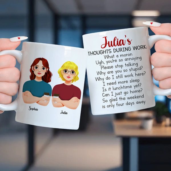 Personalized Gifts For Coworkers Funny Coffee White Mug 03KAQN301124PA Personalized Gifts For Coworkers Funny Coffee White Mug 03KAQN301124PA