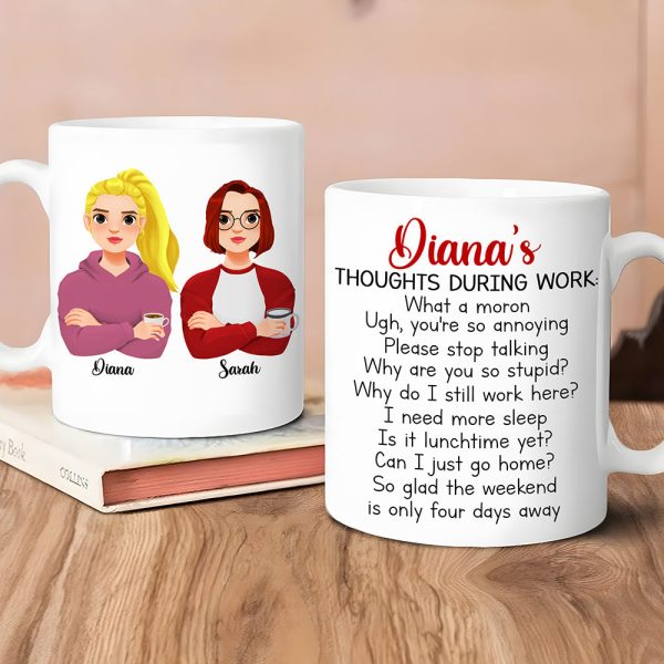 Personalized Gifts For Coworkers Funny Coffee White Mug 03KAQN301124PA Personalized Gifts For Coworkers Funny Coffee White Mug 03KAQN301124PA