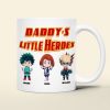 Personalized Gifts For Dad Coffee Mug Daddy's Little Hero 03KAMH200124 Personalized Gifts For Dad Coffee Mug Daddy's Little Hero 03KAMH200124