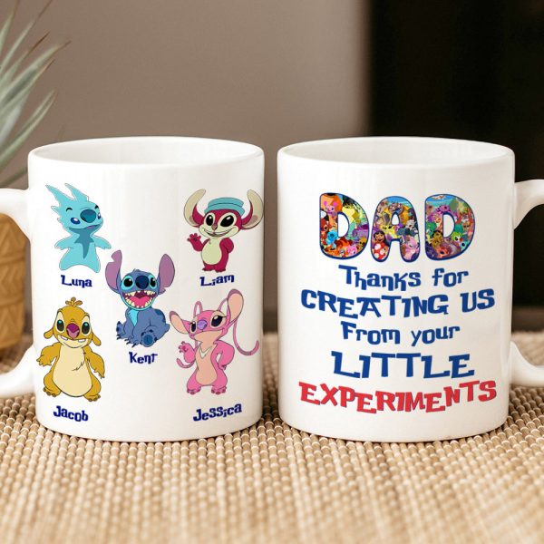 Personalized Gifts For Dad Coffee Mug Thanks For Creating Us 01htpu070324