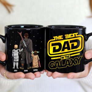 Personalized Gifts For Dad Coffee Mug The Best Dad In The Galaxy 06QHTN190124HHHG Father's Day Gifts