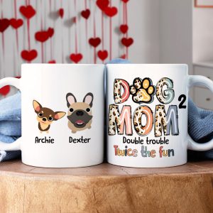Personalized Gifts For Dog Mom Coffee Mug 01QHDT230324 Mother's Day