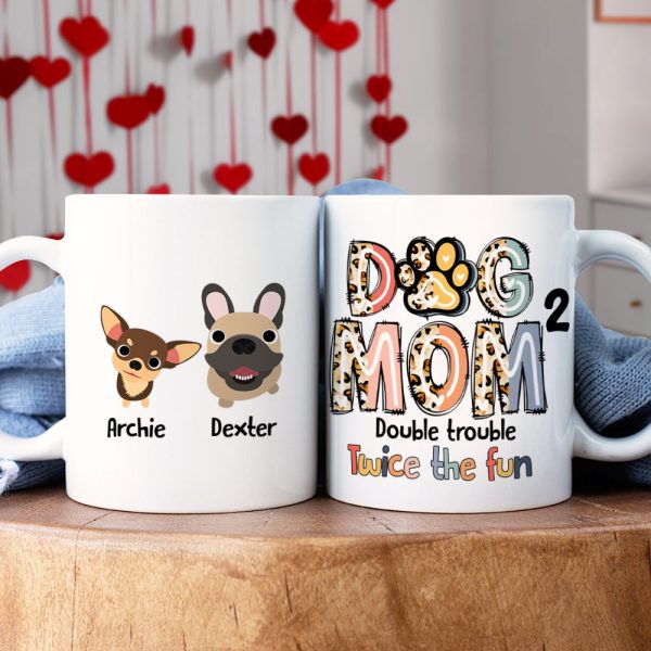 Personalized Gifts For Dog Mom Coffee Mug 01QHDT230324 Mother's Day Personalized Gifts For Dog Mom Coffee Mug 01QHDT230324 Mother's Day